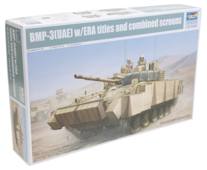 Trumpeter 01532 - Modellbausatz BMP-3 (UAE) mit ERA Titles und Combined Scree
