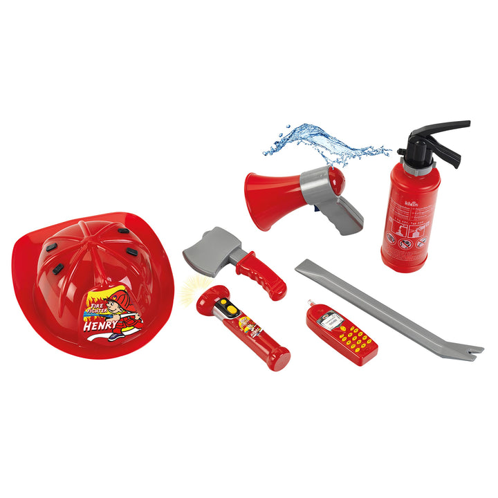 Klein Theo 8967 - Feuerwehrset, 7 teilig, S