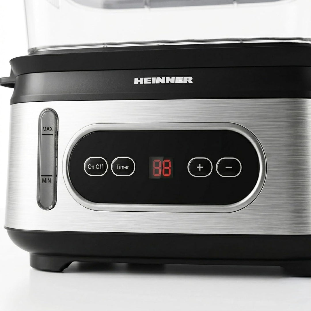 Steamer ONE STEAM HSA-D950SS Multicooker/Dampfgarer mit LED-Display, 950 W Leistung, 9 L Gesamtgarra