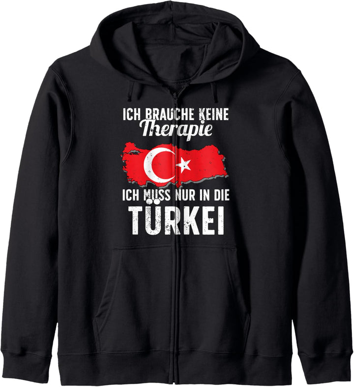 Türkische Flagge I Türkei Urlaub I Türkei Kapuzenjacke