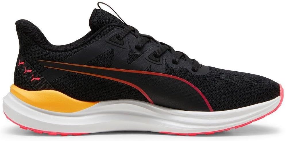 PUMA Unisex Reflect Lite Trail Road Running Shoe 37 EU Puma Black Sun Stream, 37 EU Puma Black Sun S
