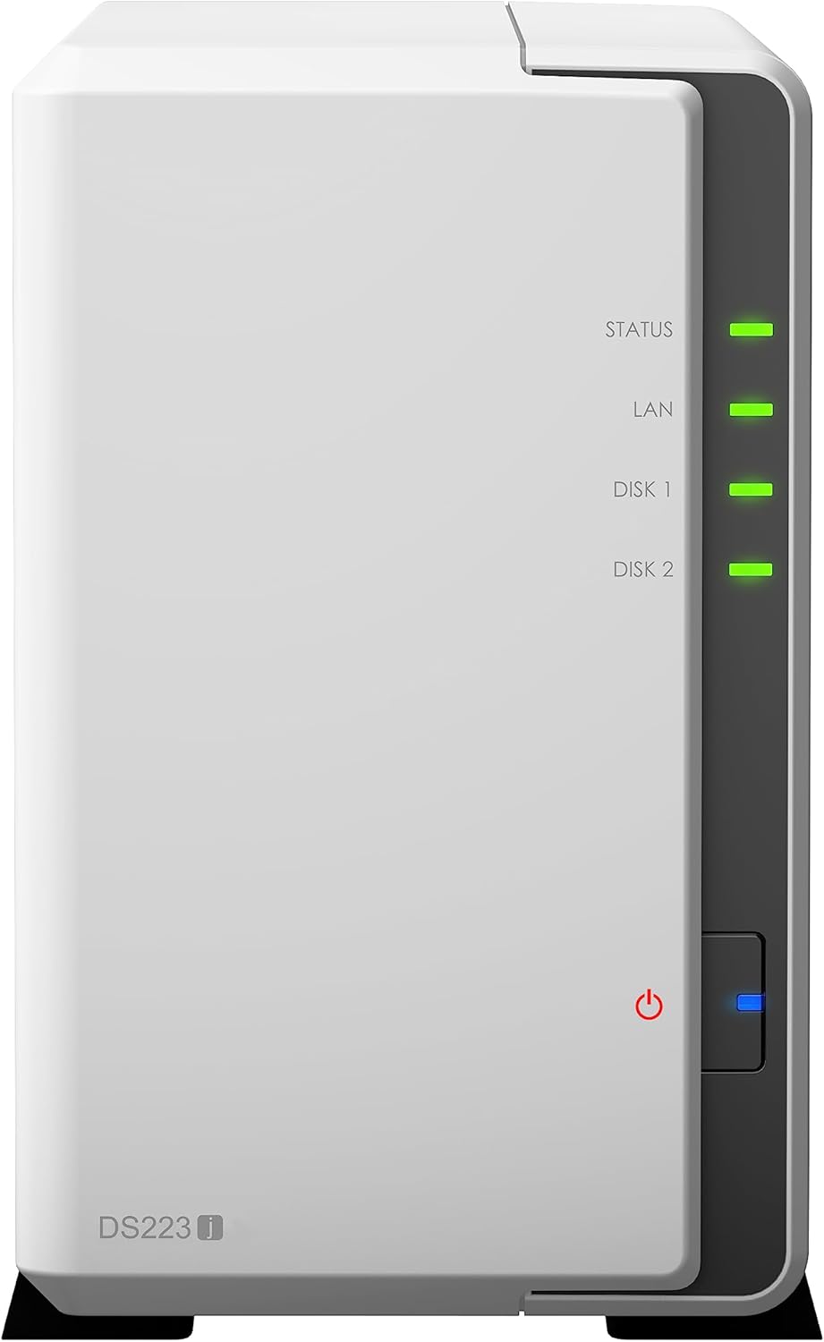 Synology DS223j 2-Bay Diskstation NAS (Realtek RTD1619B 4-Core 1.7 GHz 1GB DDR4 Ram 1xRJ-45 1GbE LAN