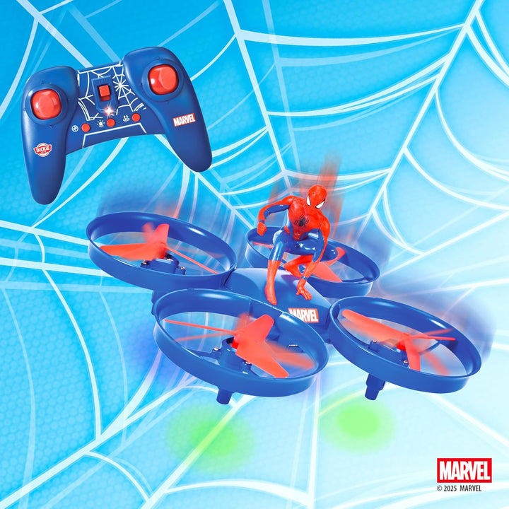 Dickie Toys RC Drone Spider-Man (17 cm) - ferngesteuerte Drohne für Kinder mit 3 Geschwindigkeiten u