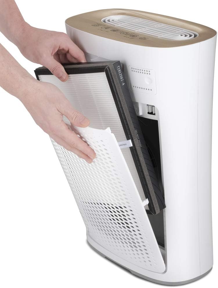 TROTEC Luftreiniger AirgoClean 110 E – HEPA Filter für Allergiker – Räume bis 25 m²/63 m³, Gebläsest