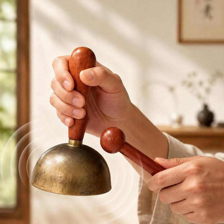 Tibetisches Klangschalen Set Meditationsklanginstrumente mit Holzhammer | Tibetische Klangschalen fü