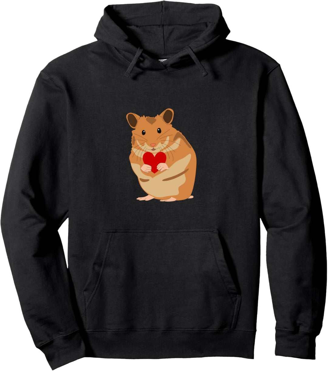 Hamster Liebe - Hamster mit Herz - Süsser Goldhamster Pullover Hoodie
