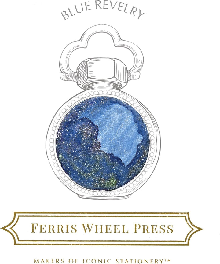 Ferris Wheel Press Ink, Everyday Ink Collection, Limited Edition 2025, Cobalt Blue with Duochrome Pi