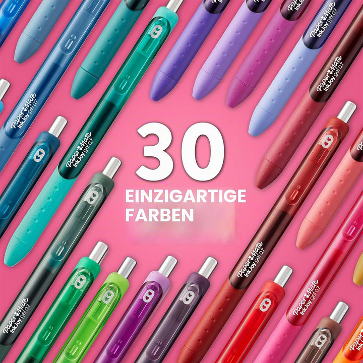 PAPER MATE InkJoy Gelstifte | mittlere Spitze (0,7mm) | sortierte Farben | 14 Stück Gemischte Farben