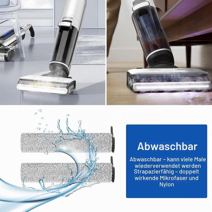 Bürstenrolle und Filter für Tineco Floor One S7 STEAM Dampfreiniger Ersatzteile, 2 Bürstenrolle + 2