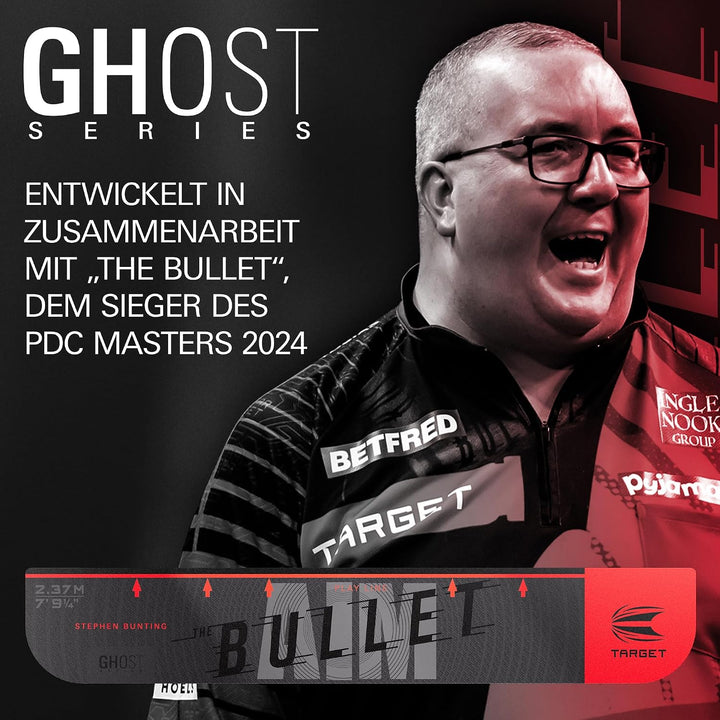 Target Darts Stephen Bunting Ghost Series Oche Throw Line – “The Bullet” Dart-Wurflinienmarkierung f