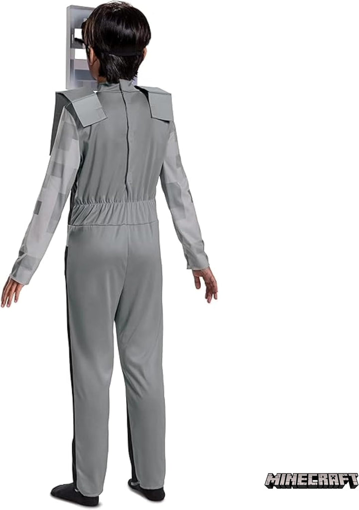 Minecraft Skeleton Costume for Kids, Video Game Inspired Character Outfit, Classic Child Size L (137