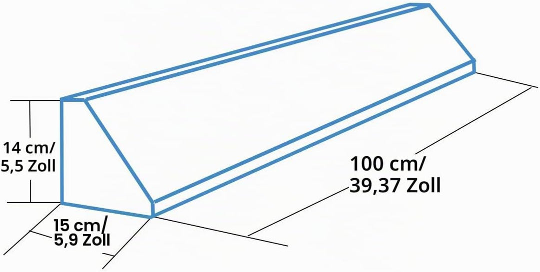 PEKITAS Bettgitter Sicherheitsgeländer Schaumstoff Rausfallschutz Babys Kinder Länge 100 cm Montesso
