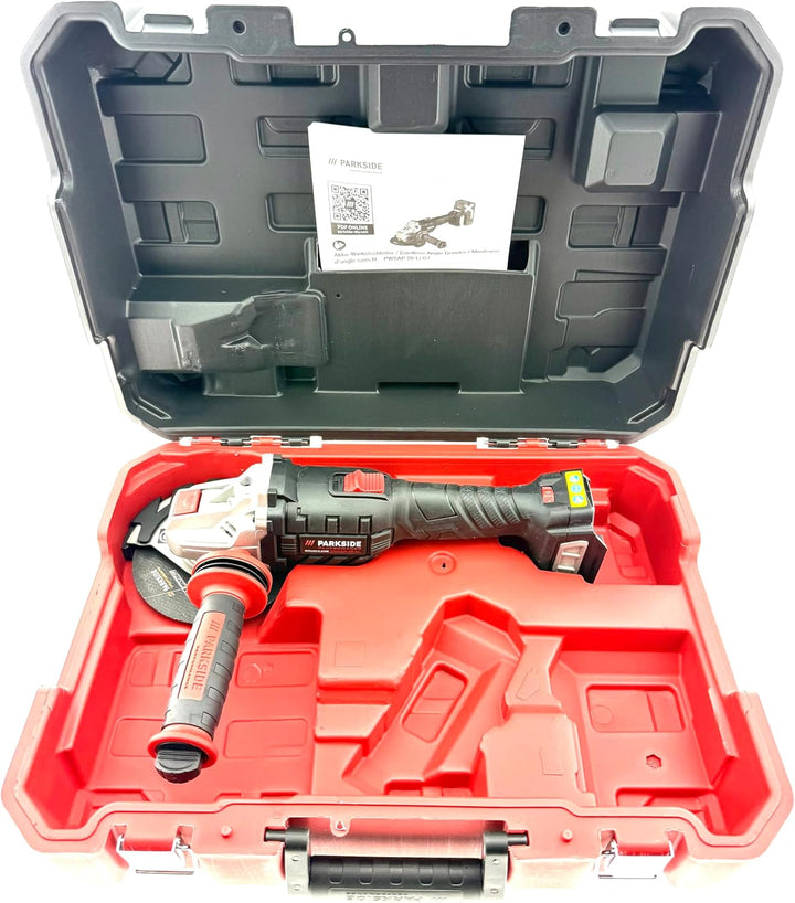 Parkside Performance Akku Winkelschleifer 20V PWSAP 20-Li G7, 125 mm, stufenlose Drehzahl, X20V Team