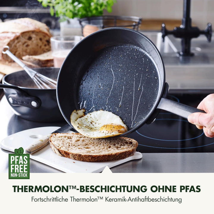 GreenPan Craft Hartanodisierte gesunde keramische Antihaft-Bratpfanne 28 cm, PFAS-frei, induktionsge