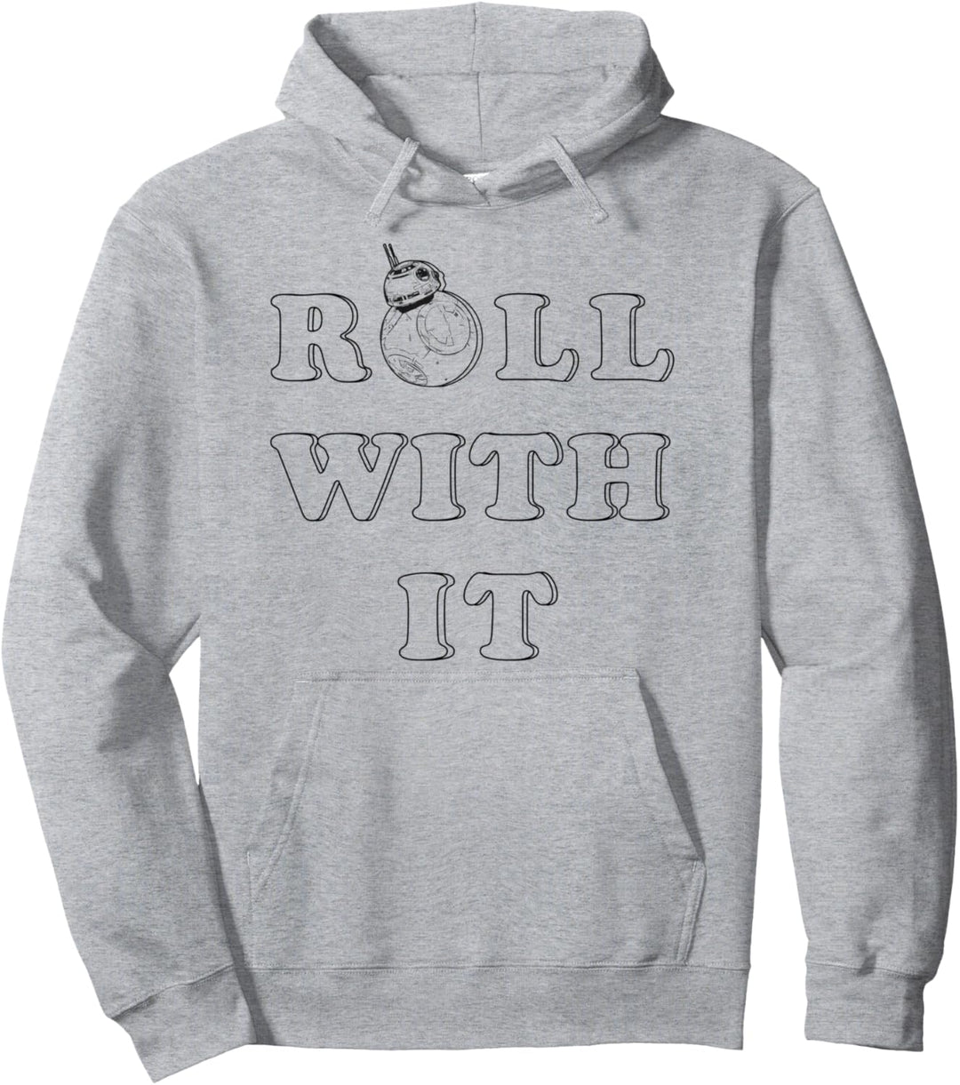 Star Wars The Last Jedi BB-8 Roll With It Text Pullover Hoodie