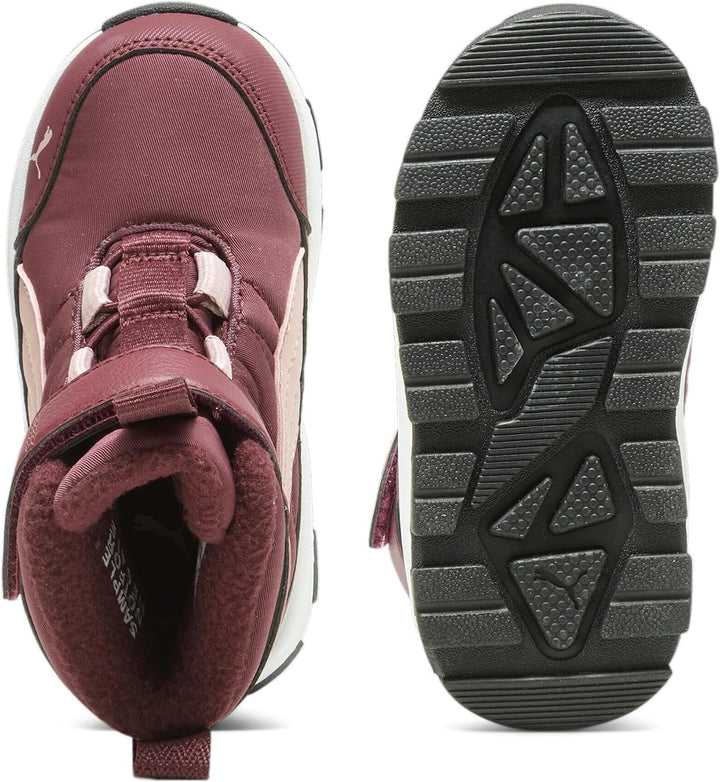 PUMA Unisex Baby Evolve Boot Ac+ Inf Sneaker 25 EU Dark Jasper Future Pink Astro Red, 25 EU Dark Jas