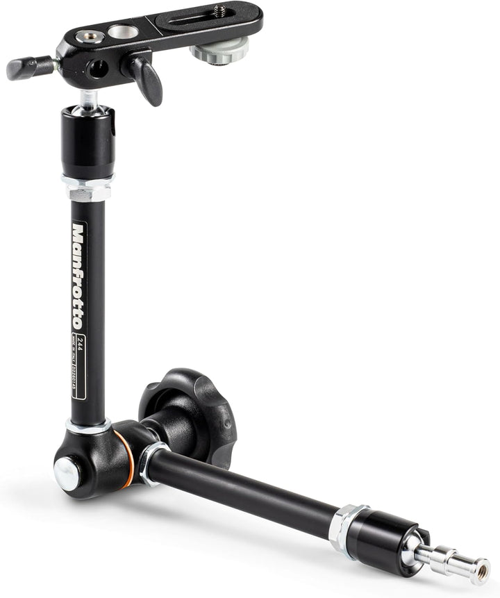 Manfrotto 244 Variable Friktionsarm mit Halterung (Schwarz) für Fotografen und Videografen Single, S