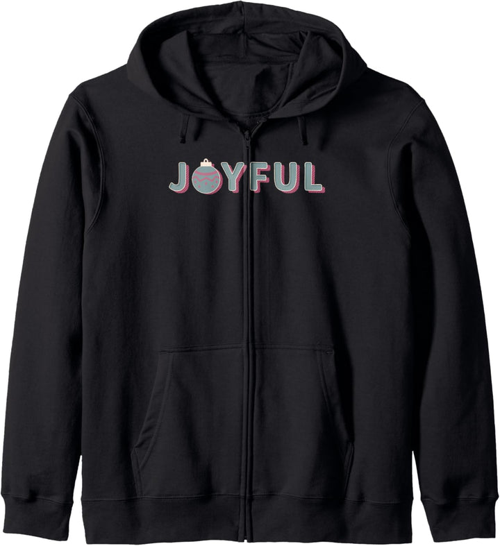 Trendy Christmas Joyful Ornament Kapuzenjacke