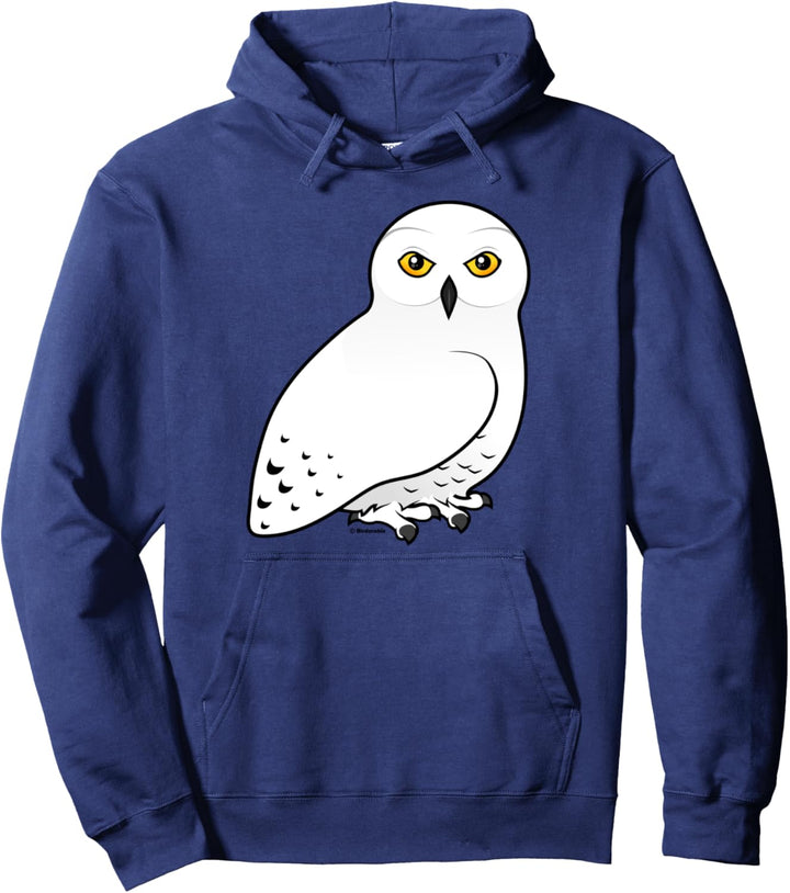 Cute Snowy Owl Cartoon Bird Schnee-Eule Gift Idea Pullover Hoodie