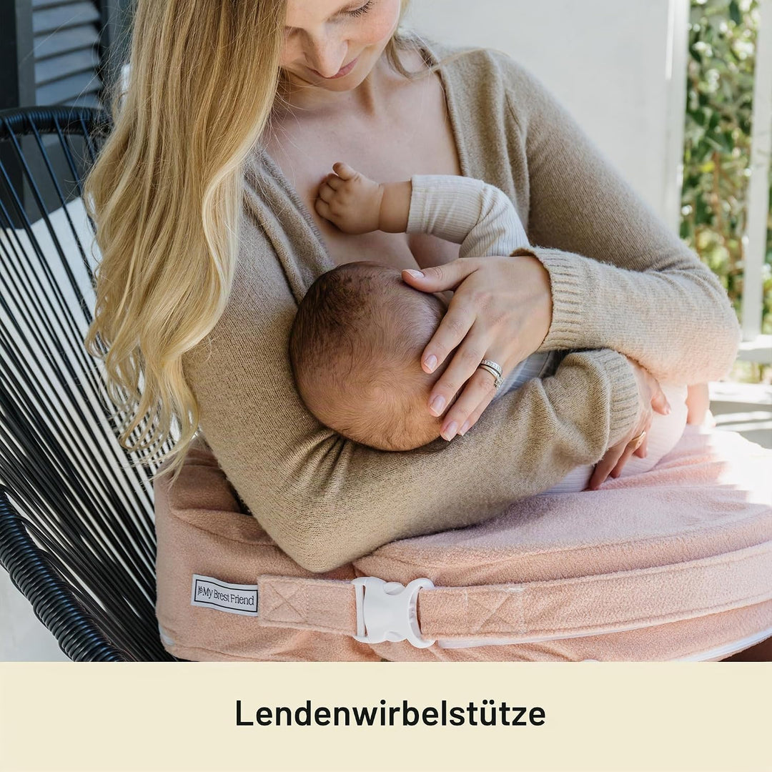 My Brest Friend Deluxe Nursing Pillow for Breastfeeding &amp; Bottle Feeding, Enhanced Posture Support,