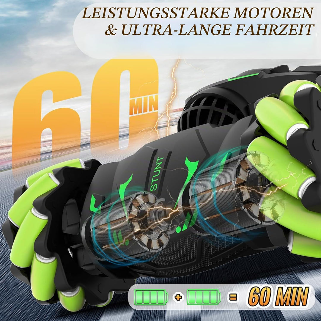 Pristar Ferngesteuertes Auto 1:14 RC Stunt Auto Car Drift Spielzeug 2,4 GHz 360 Drehung Handgeführte