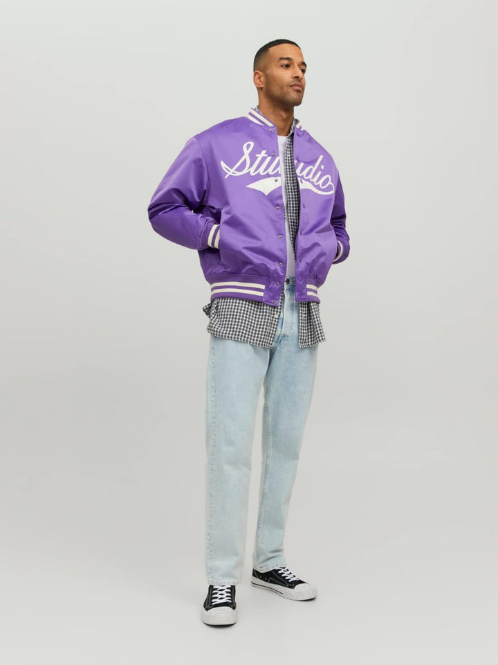 JACK &amp; JONES Herren Jorstudio Bomber Bomberjacke L Deep Lavender, L Deep Lavender
