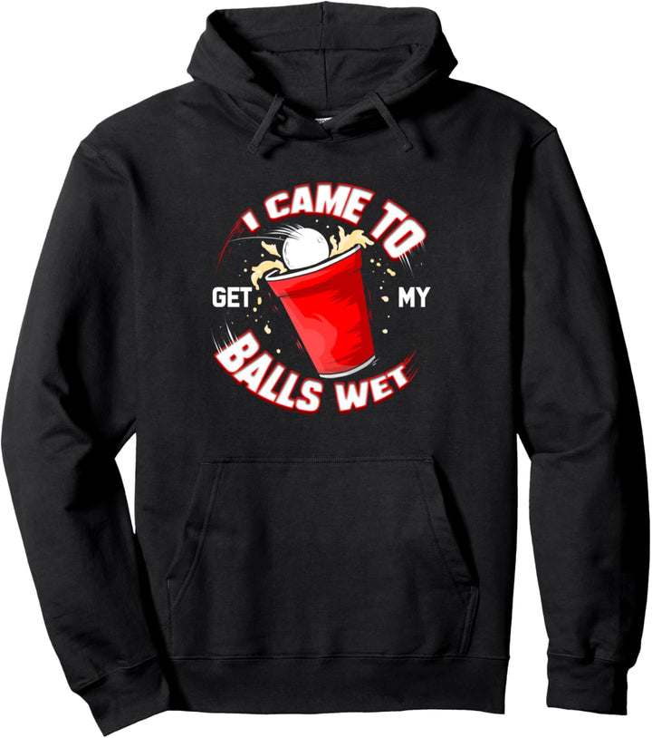 Bier Pong Spruch Partner Beerpong Party Student Pullover Hoodie