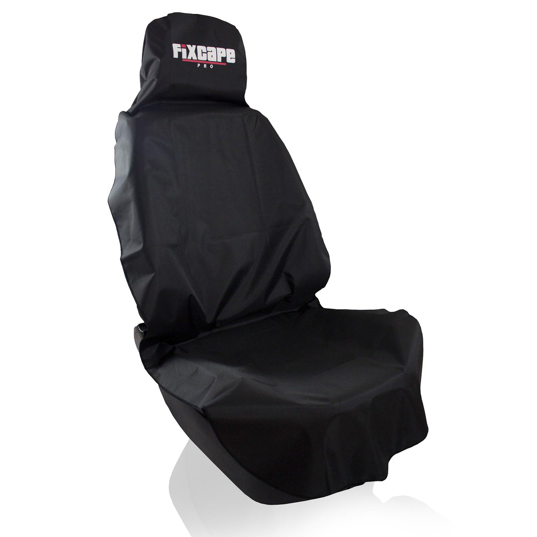 fixcape PRO Auto-Sitzschoner Vordersitze universal wasserdicht (schwarz) – Überwurf Sitzauflage Auto