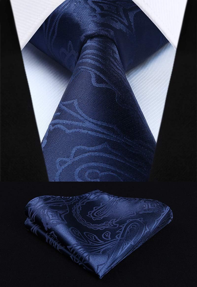HISDERN Herren FLoral Hochzeit Weste Krawatte Einstecktuch Taschentuch Jacquard Weste Anzug Set XS N