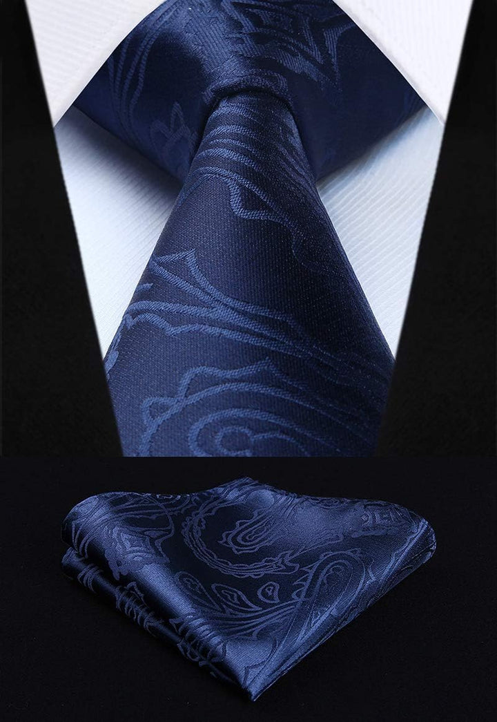 HISDERN Herren FLoral Hochzeit Weste Krawatte Einstecktuch Taschentuch Jacquard Weste Anzug Set XS N