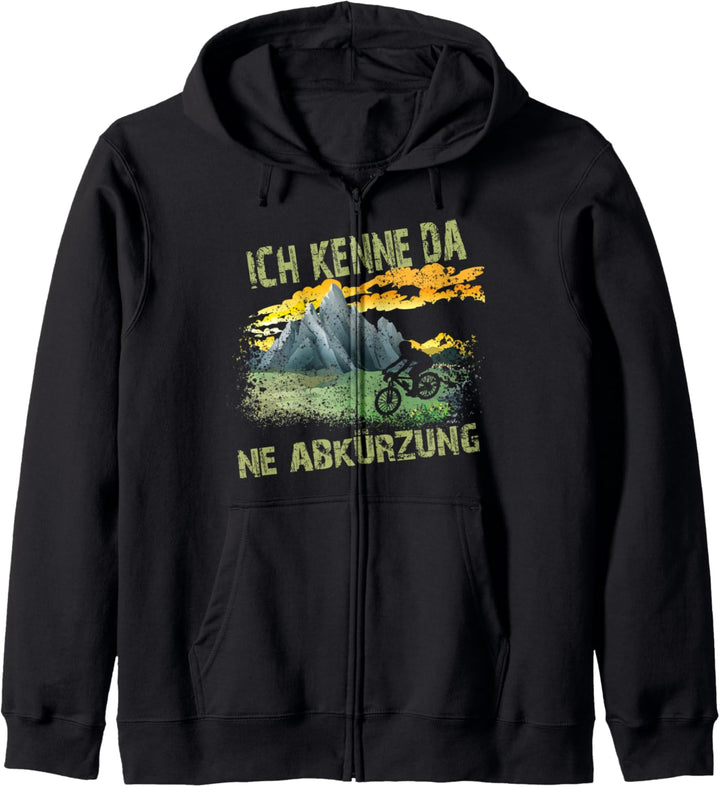 Mountainbike Ich Kenne Da Ne Abkürzung für MTB Mountainbiker Kapuzenjacke
