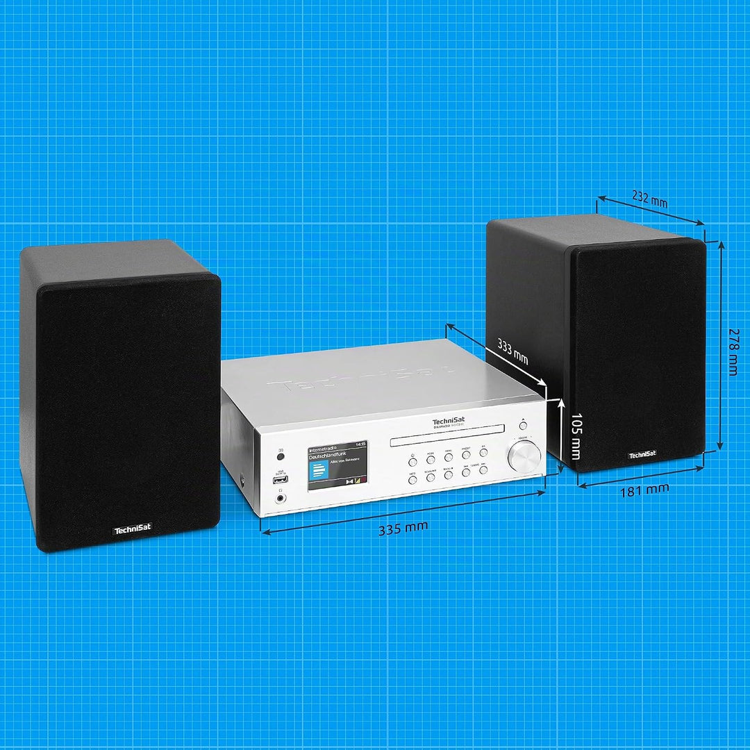 TechniSat DIGITRADIO 760 CD IR –Kompakte Premium Stereoanlage (Internetradio, DAB+, UKW, CD-Player,
