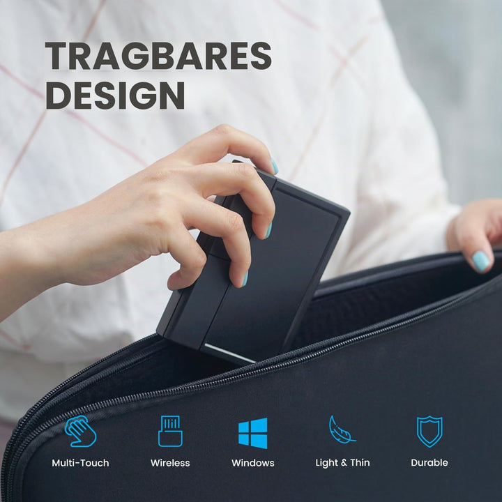 Perixx PERIPAD-704 kabelloses Touchpad, tragbares Trackpad für Desktop- und Laptop-Benutzer, 12 x 9