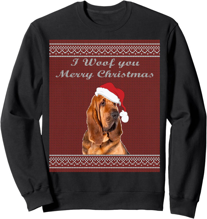 Bloodhound ugly sweater Christmas party Sweatshirt