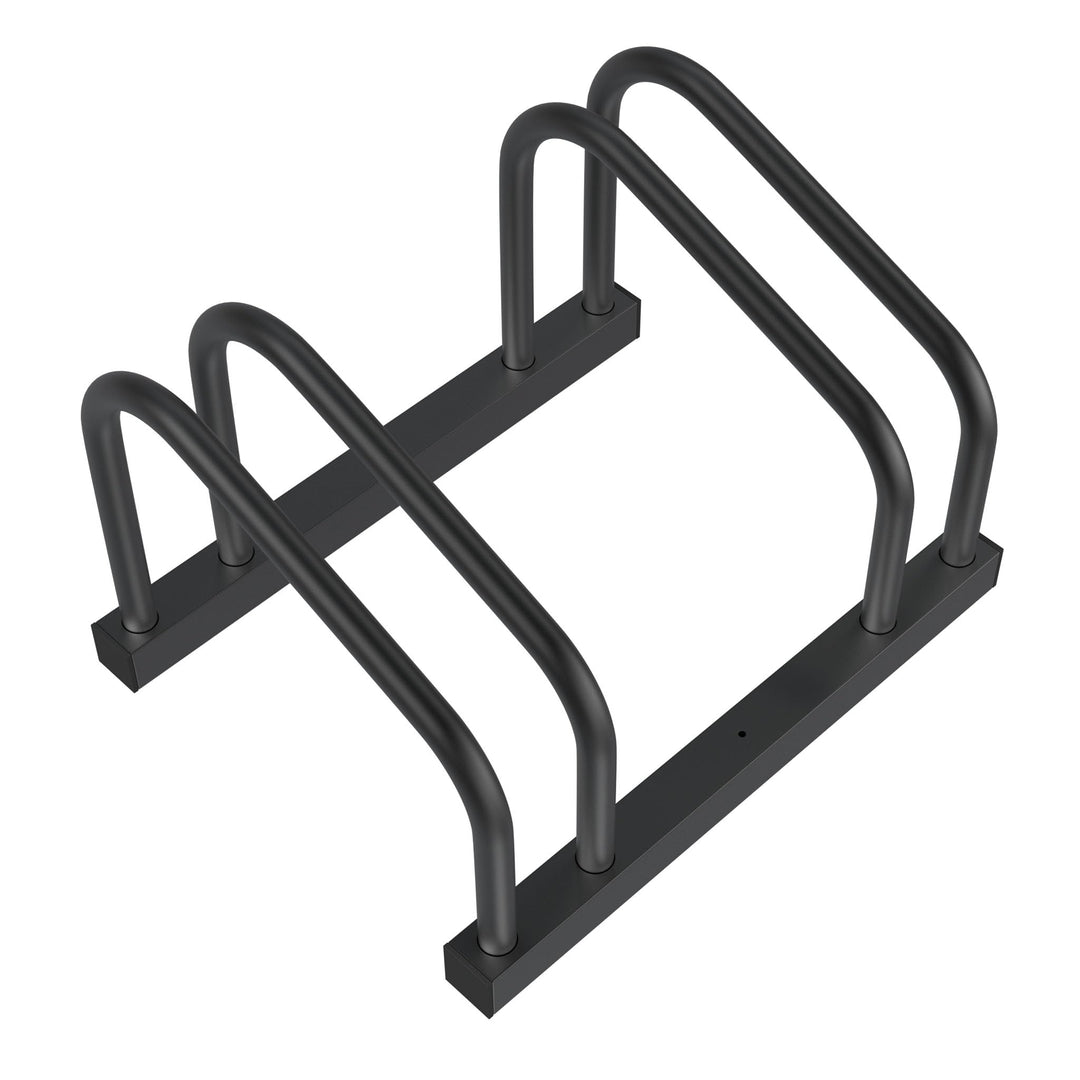 SUBTLETY Fahrradständer für 2 Fahrräder Verzinkt Stahl Fahrradhalter für 30-65mm Reifenbreite Boden-