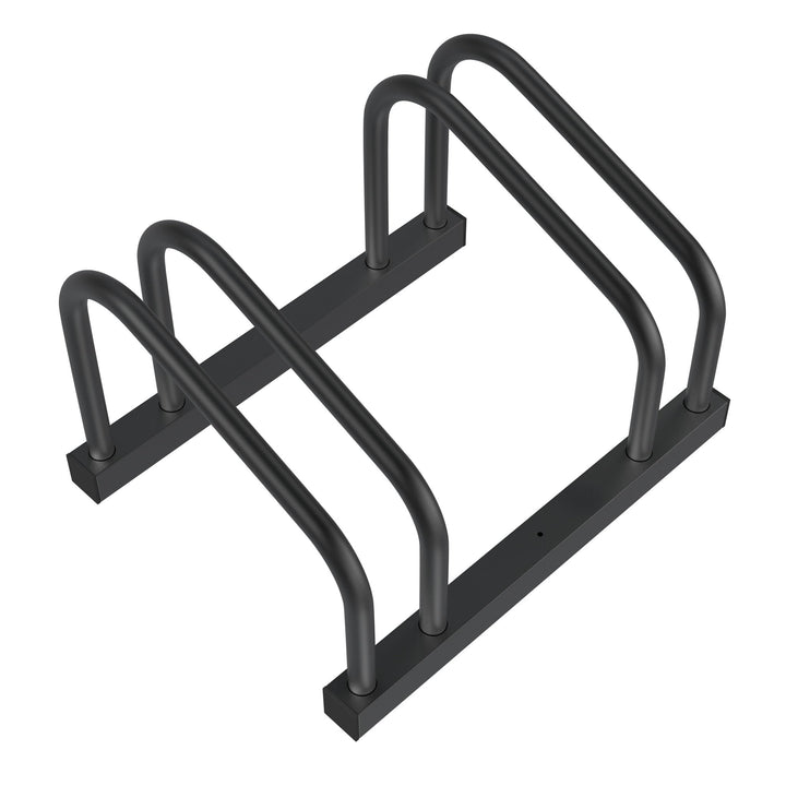 SUBTLETY Fahrradständer für 2 Fahrräder Verzinkt Stahl Fahrradhalter für 30-65mm Reifenbreite Boden-