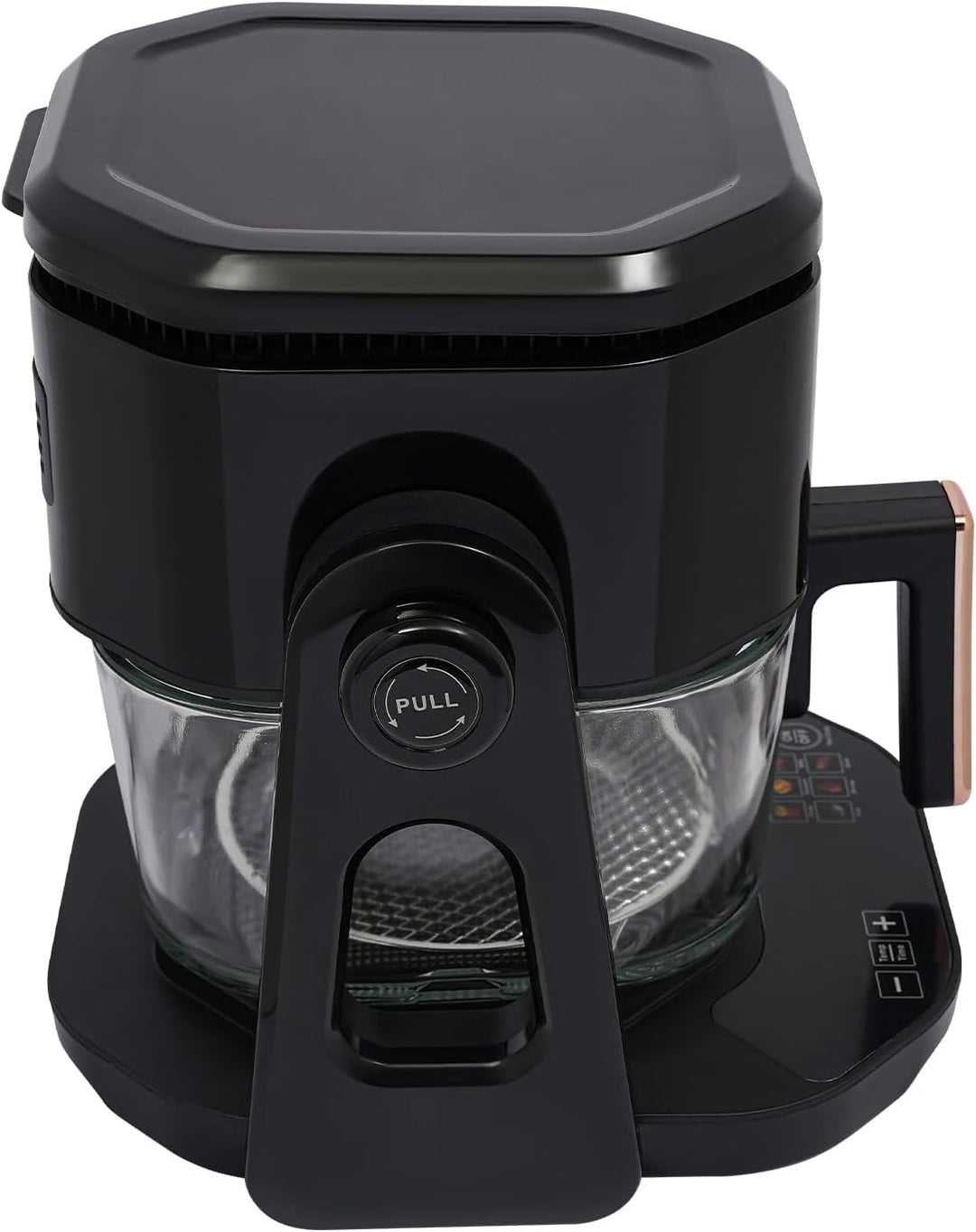 Heissluftfritteuse mit Sichtbarem Glas-Korb 4.5L 1500W Multifunktionale Heissluftfritteuse mit Grill
