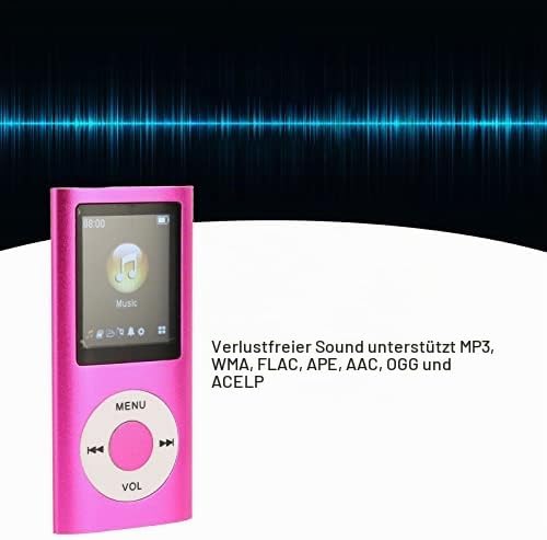 MP3 Player, Verlustfreier Sound, MP3 Musik Player mit Bluetooth, Ultradünner LCD Bildschirm, MP4 MP3
