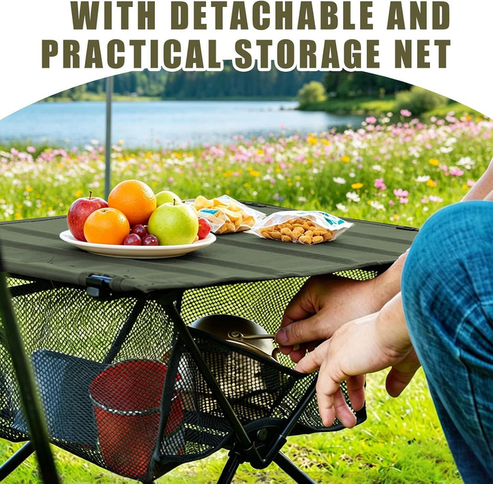 Campingtisch klappbar, Superleicht und faltbar, Campingtisch mit Aufbewahrungstasche und Netzbeutel,