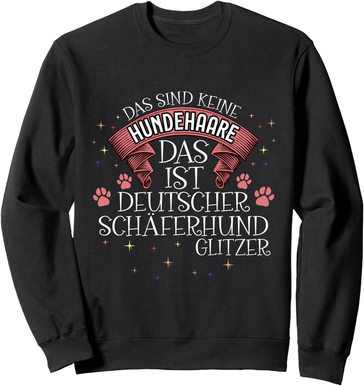Deutscher Schäferhund Glitzer Deutscher Schäferhund Sweatshirt