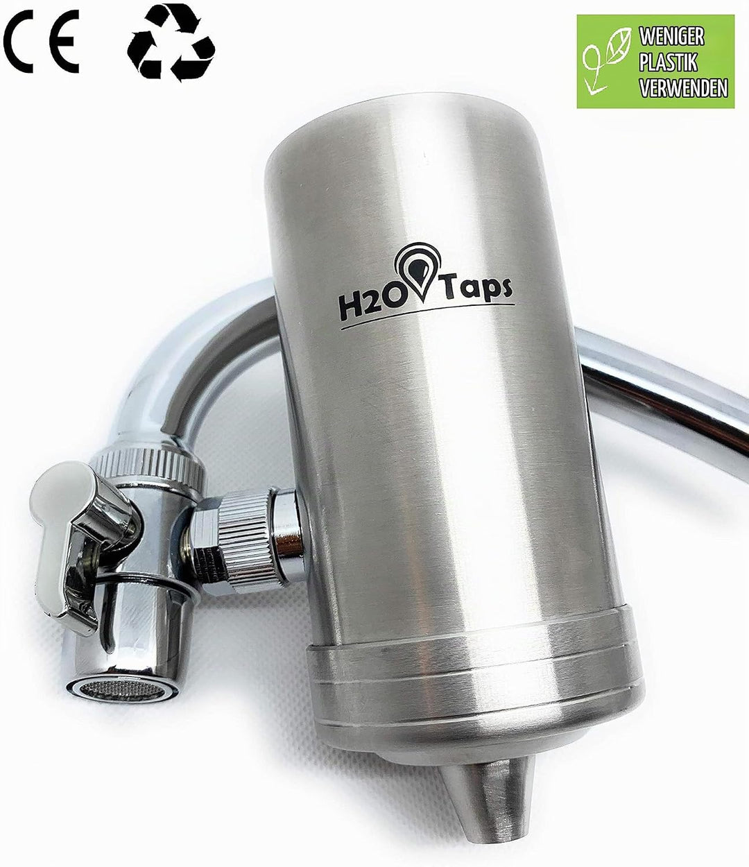 H2O Taps - Wasserfilter für den Wasserhahn - Wasserhahn - Edelstahl 304 Trinkwasserfilter - Wasserfi