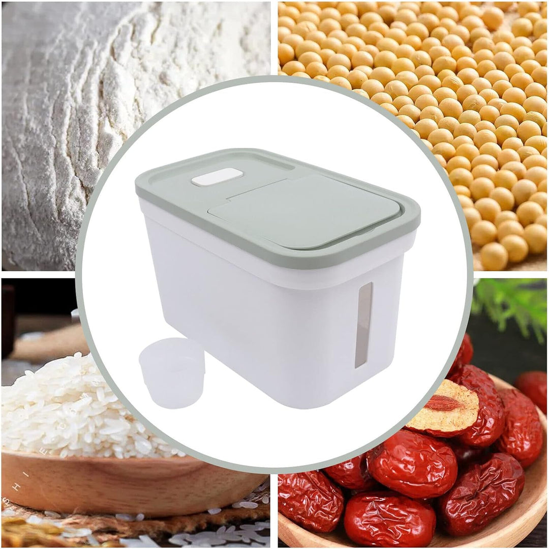 Quiltern 10kg Mehl Vorratsbehälter，Reispender Mehl Vorratsbehälter Trockenfutter Vorratsbehälter Spe