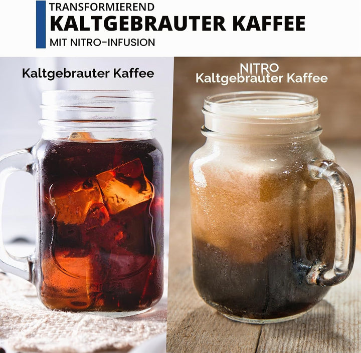 ICO Premium Stickstoff Kartuschen 10er Pack - N2 Kartuschen für Nitro Cold Brew Kaffee, Cocktails &amp;