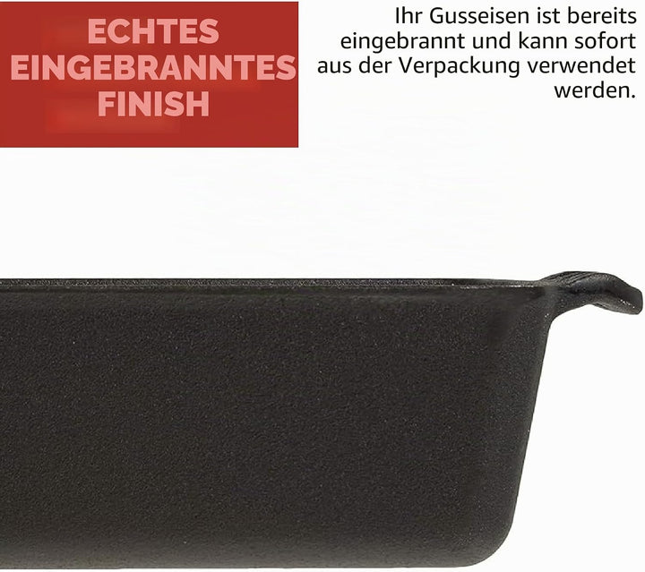 Camp Chef Home Seasoned Brotform aus Gusseisen 1 Schwarz, 1 Schwarz