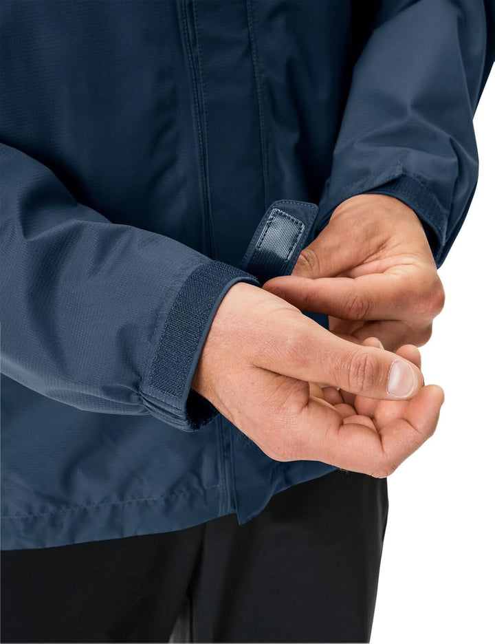 VAUDE Regenjacke Herren Escape Light, Wasserabweisende Outdoor-Jacke, Atmungsaktiver Windbreaker mit