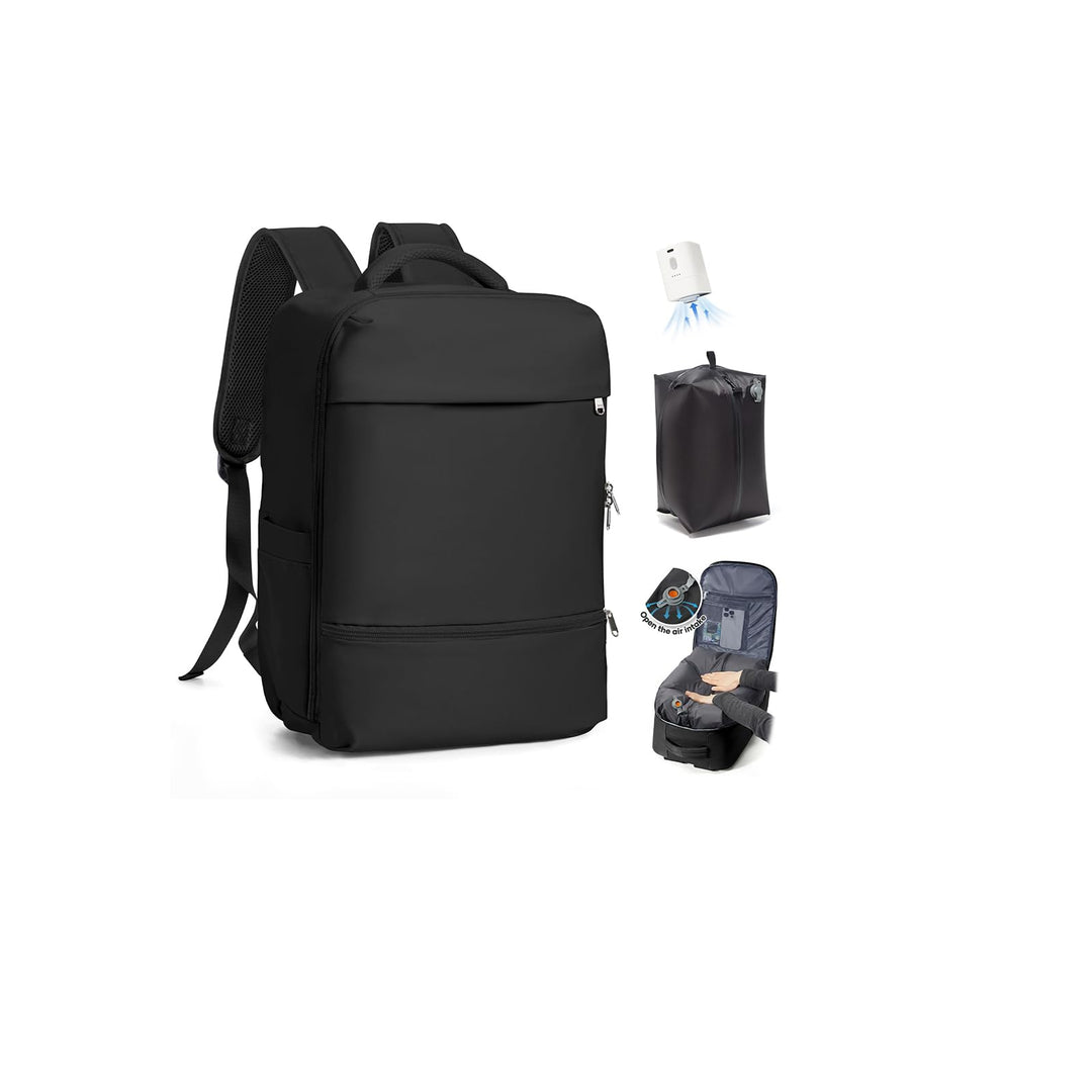 SZLX Grosser Reiserucksack Damen,Vakuum Rucksack mit Pumpe Ryanair Handgepäck 40x30x20 Herren, Wizza