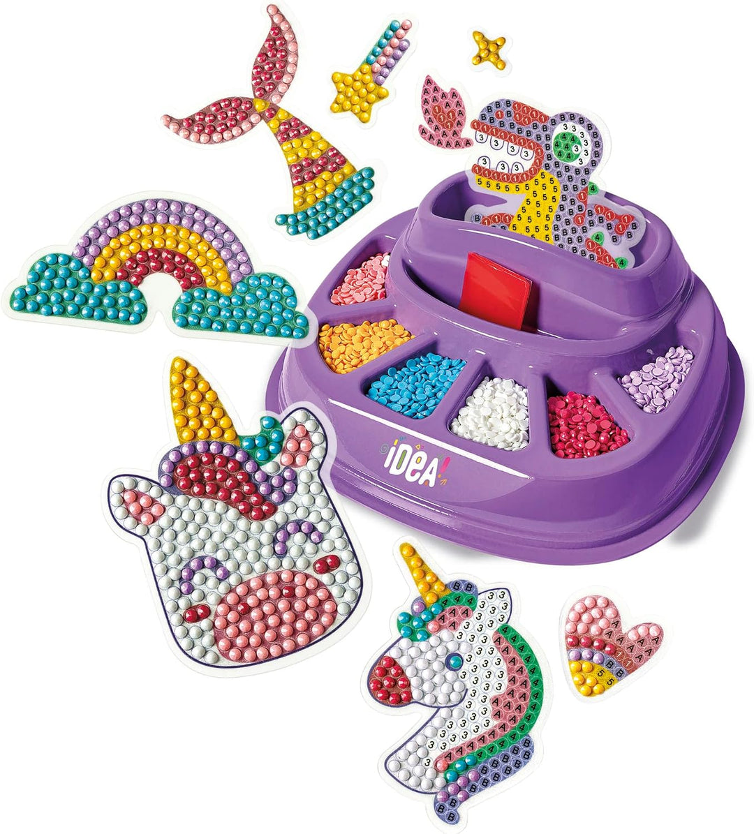 Clementoni Idea Fantasy Art und Pop Style, Diamond Art Kinder 7+ Jahre, 83218