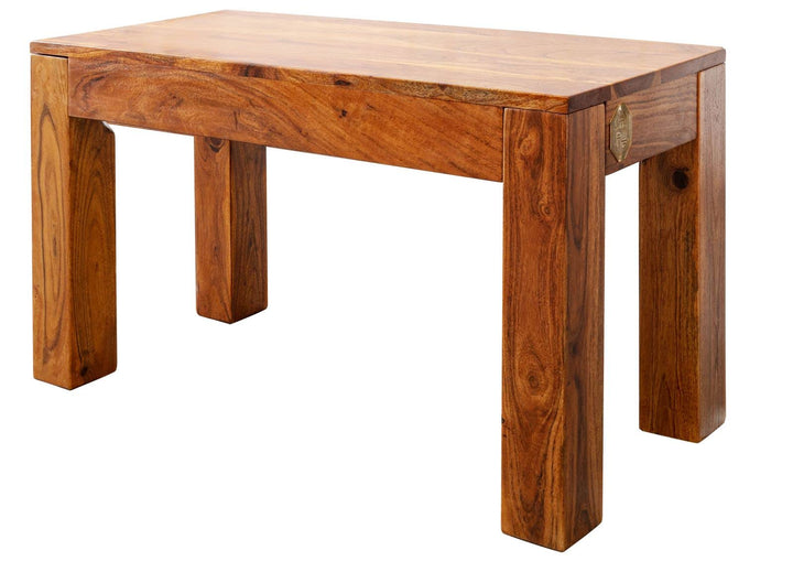 MASSIVMOEBEL24.DE Akazie Massivmöbel Bank 80x35 Honig Holz massiv Möbel Oxford 