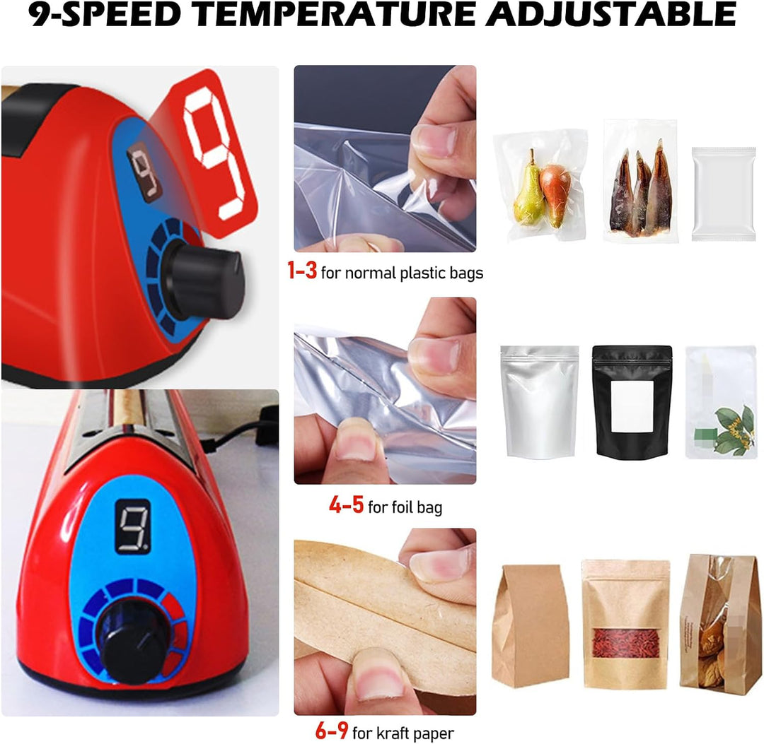 Heisssiegelgerät Folienschweissgerät 300mm, Folienschweissgerät, Impulse Heat Bag Sealer, Bag Sealer