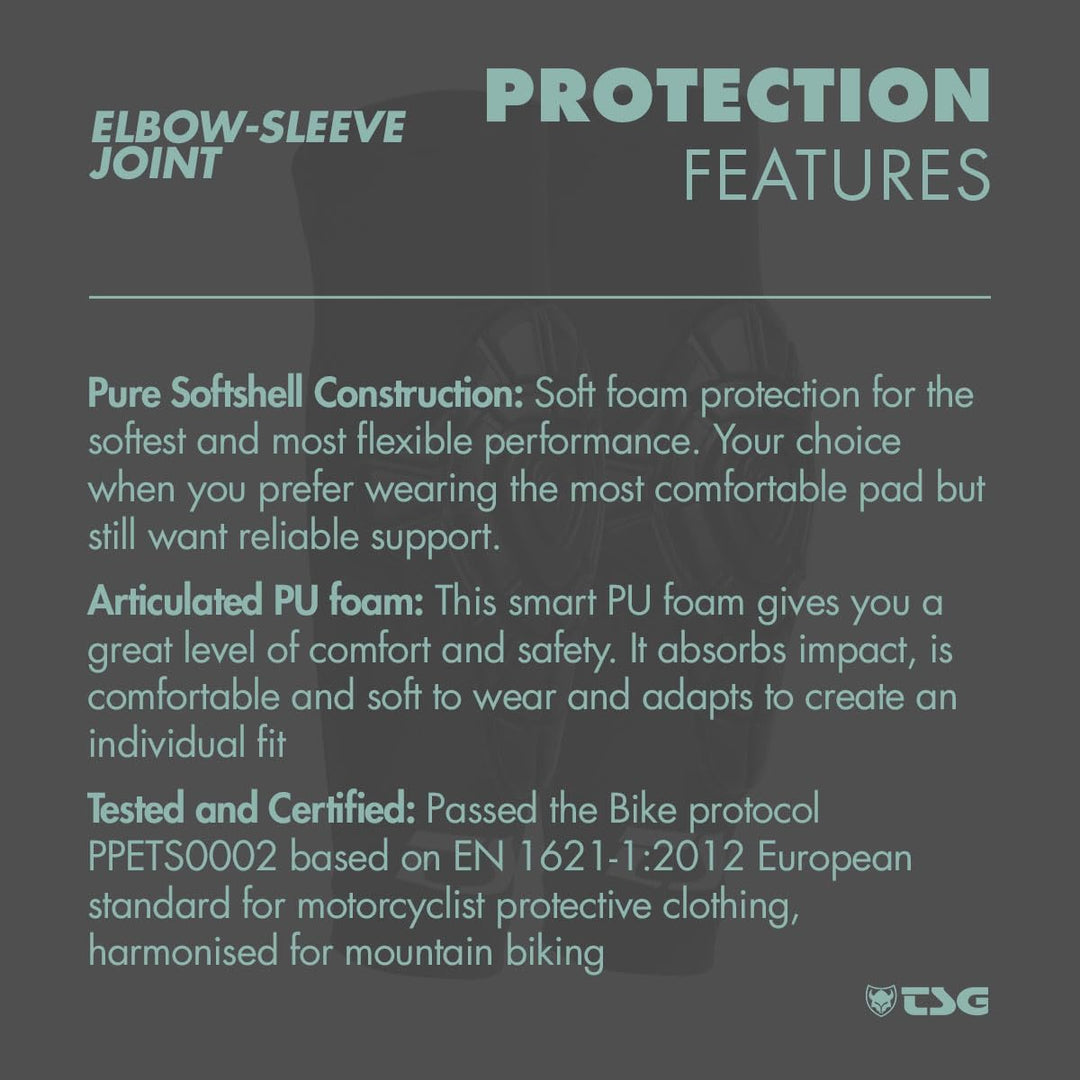 TSG Elbow-Sleeve Joint Schützer S-M Schwarz, S-M Schwarz